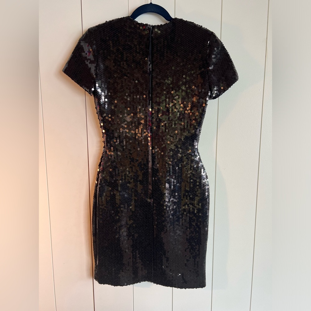 Vintage Ann Taylor black sequin dress